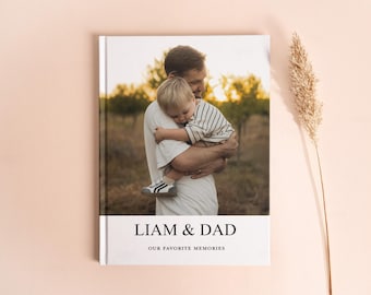 Personalized Dad Photo Album, Father’s Day Gift From Daughter or Son, Custom Printed Photo Book for Daddy