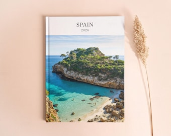 Spain Travel Photo Album - Honeymoon Photo Book - Couple Anniversary Photo Album - Custom Vacation Photo Book - Family Travel Photo Album