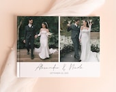 Custom Wedding Photo Album With Photo Cover, Printed Wedding Photo Book for Newlyweds, Personalized Wedding Keepsake