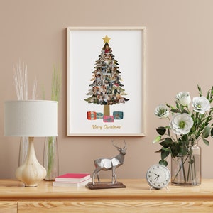 Family Tree Collage Christmas, Custom Family Tree Photo, Personalized ...
