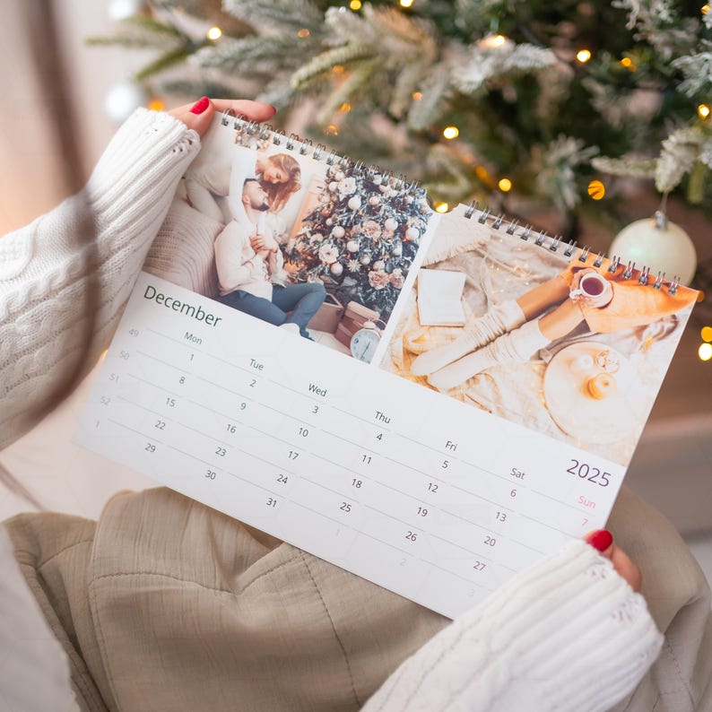 Photo Calendar 2025, Family Photo Calendar, Custom Photo Calendar