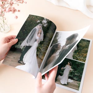 Álbum de Fotos de Casamento Personalizado 8x11 – Lembrança de Casamento com Foto na Capa – Álbum de Casamento Personalizado – Livro de Fotos Impresso para Casais imagem 3