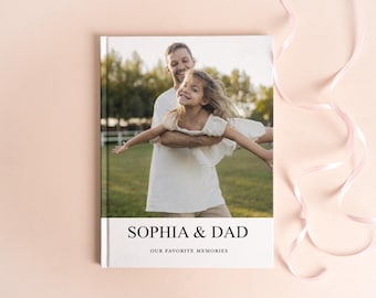 Personalized First Father’s Day Photo Book, Custom Dad and Baby Photo Album, New Dad Gift From Baby