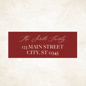 Rechthoekige adresetiketten, adresstickers, retouradresetiketten, kerstkaart retouradressering