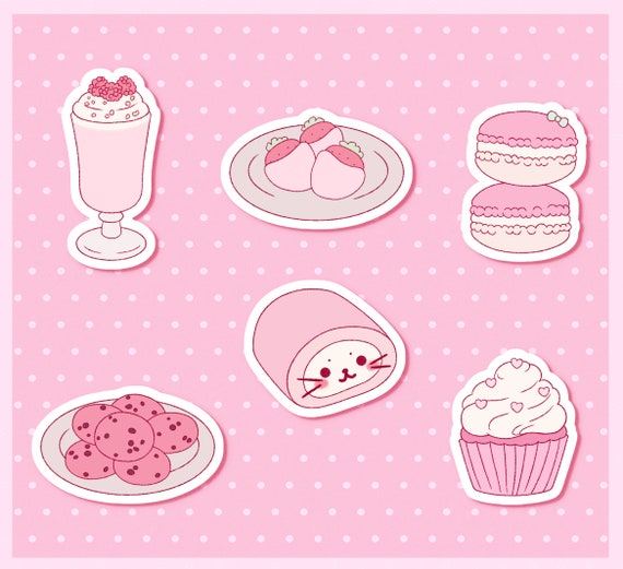 Cupcake Cookies Milkshake Cakes Stickers