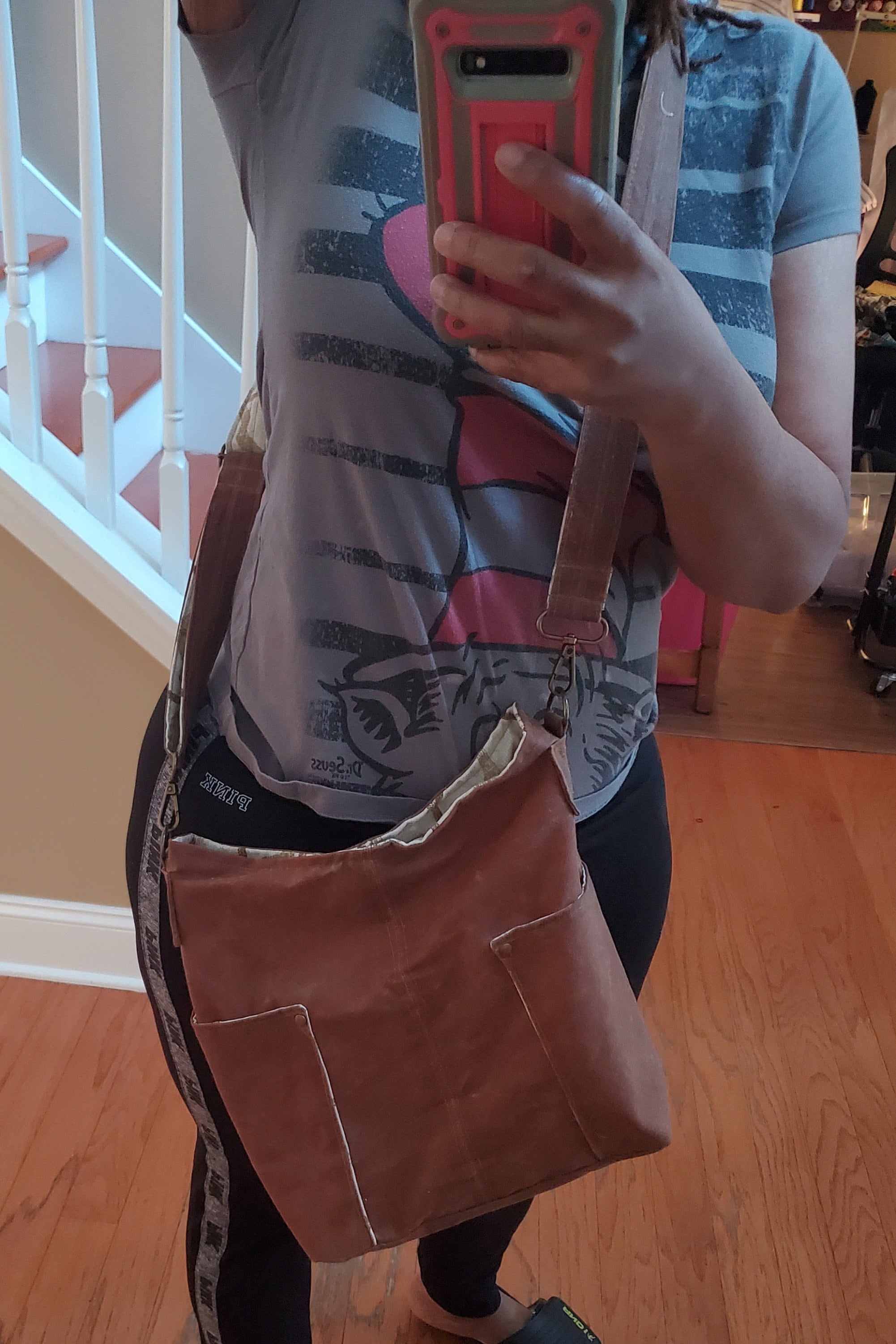 Small Waxed Canvas Bucket Bag Etsy