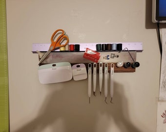 Wood and acrylic magnetic holder