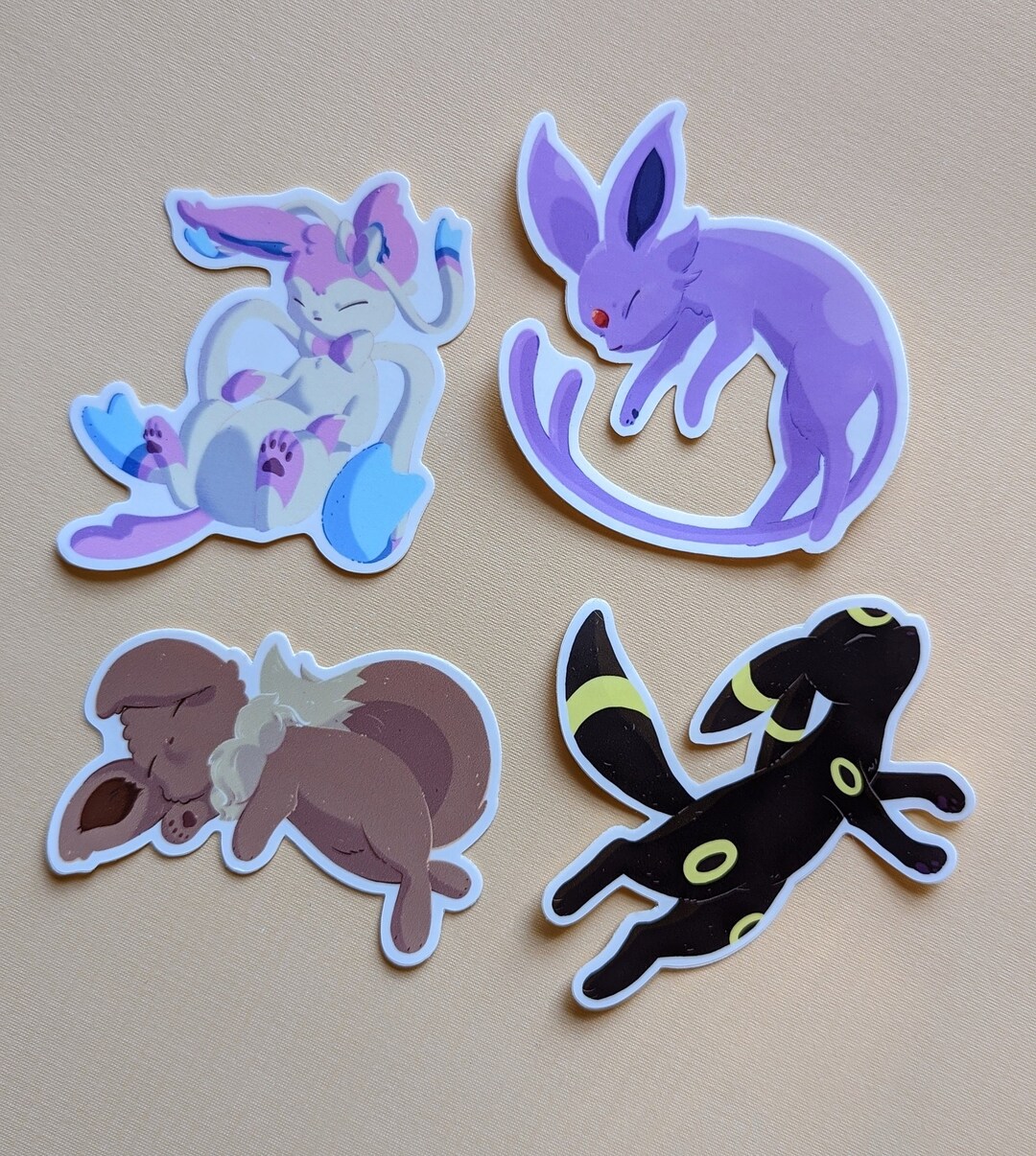 Pokemon Eeveelution Sticker - Eevee, Flareon, Vaporeon, Jolteon ...