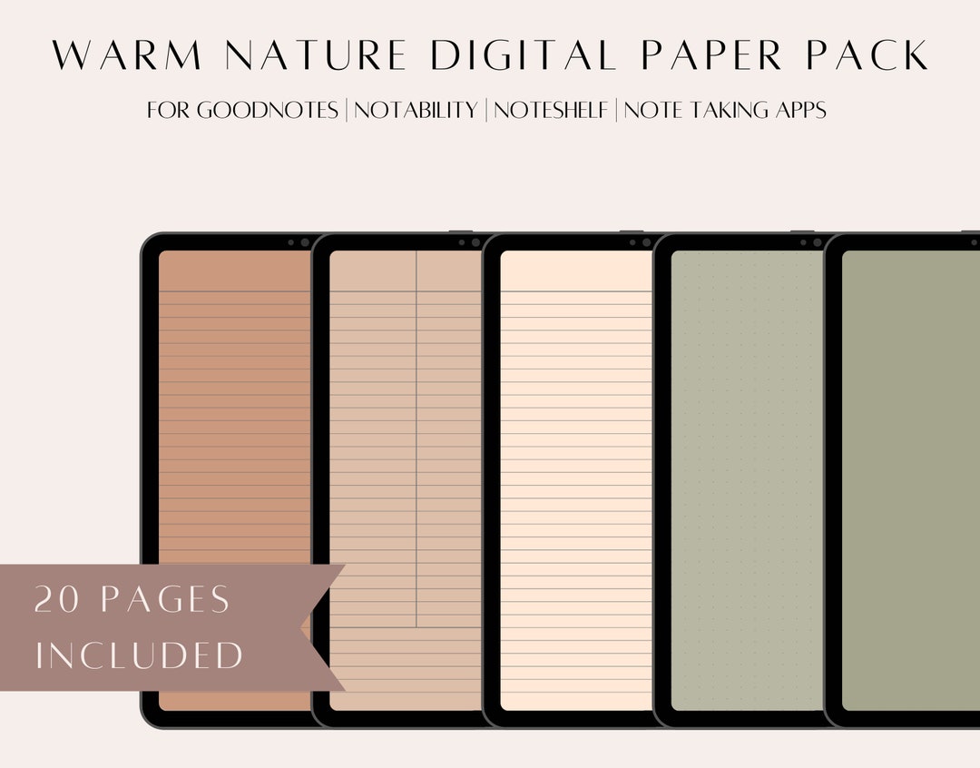 Digital Writing Paper Digital Note Paper College Notes Note Etsy