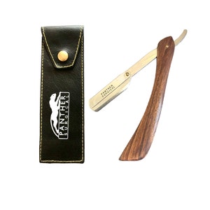 Cut Throat Herren Rasiermesser Holzgriff Edelstahl Barber Refile Rasiermesser