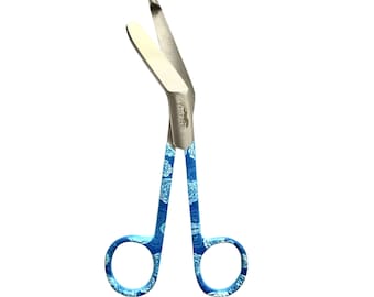 Stainless Steel 5.5'' Lister Color Coated Pattern First Aid Student Training Utility Bandage Scissors