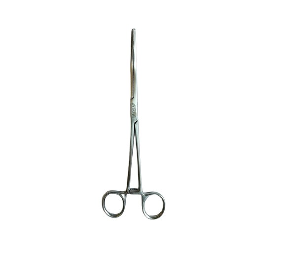 Panther Surgical Fishing Tool Stainless Steel 10'' Curved Hook Remover Sea  Carp Fly Fishing Forceps 