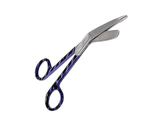 Lister Bandage Scissor 5.5'' Purple Color Coated Nursing Student Professional & Home Use Scissors