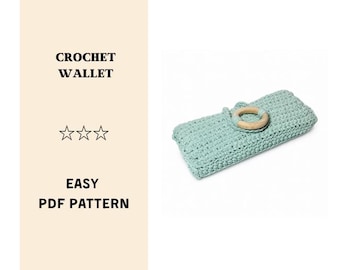 Crochet Wallet Pattern: Easy Card Holder Clutch (PDF Pattern in English)