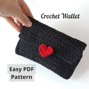 CROCHET PATTERN, Crochet Wallet Pattern, Crochet PDF Pattern, Easy Wallet Pattern, Card Holder, Women's Mini Wallet, Beginners Pattern