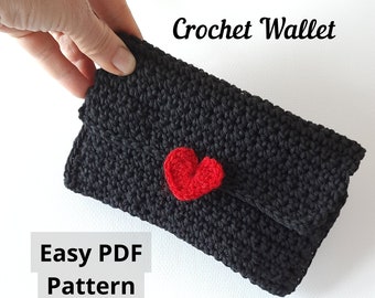 Crochet Wallet Pattern: Easy Beginner Card Holder (PDF Pattern)