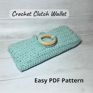 CROCHET PATTERN, Crochet Wallet Pattern, Crochet PDF Pattern, Easy Wallet Pattern, Card Holder, Crochet Clutch Pattern, Purse Pattern