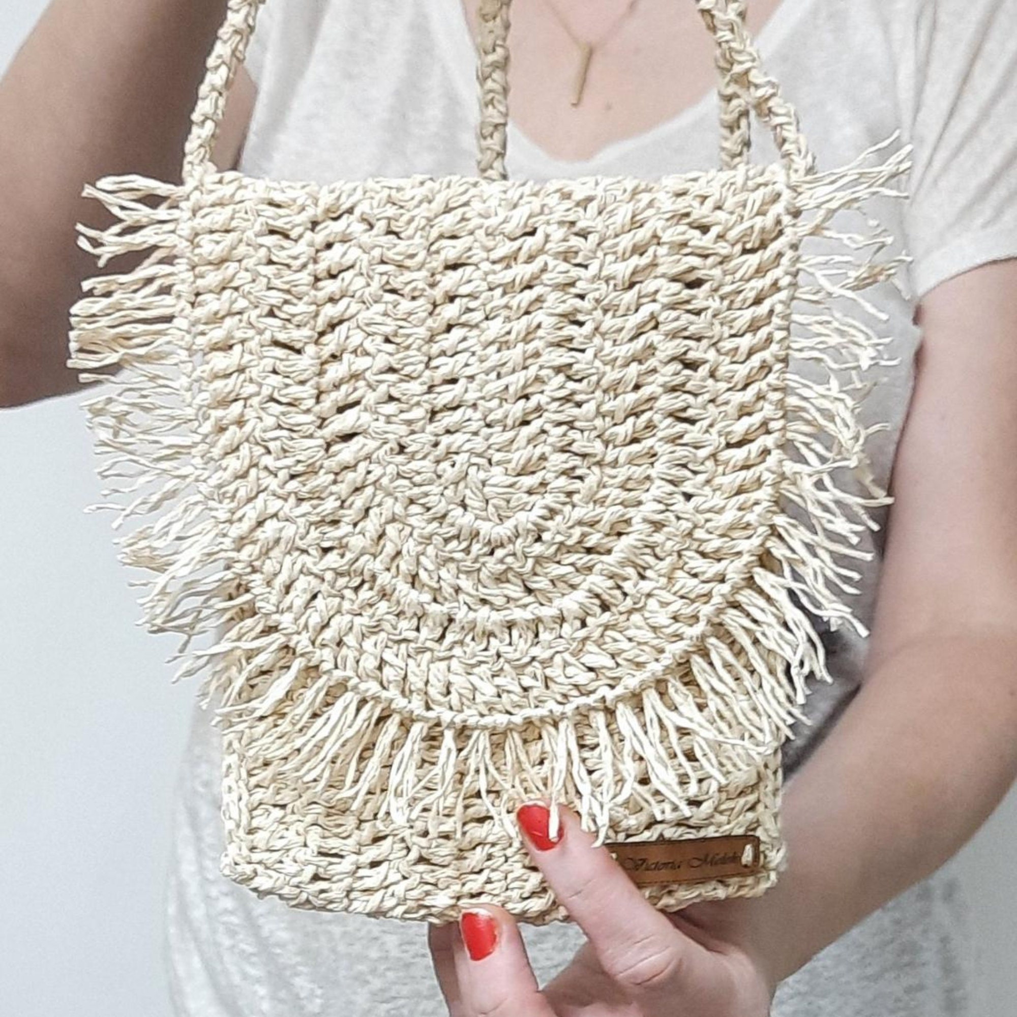★TOUT Y EST★ RIANEE Raffia Pattern Mini Hobo Bag HO1A3A55 RIANEE MINI HOBO – GUESS