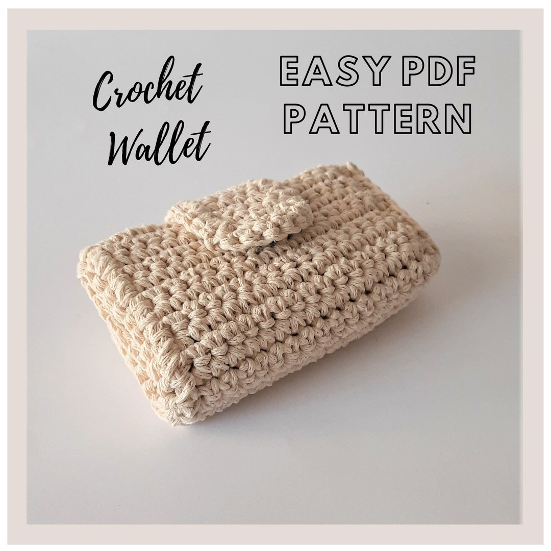 CROCHET PATTERN, Crochet Wallet Pattern, Crochet PDF Pattern, Easy ...
