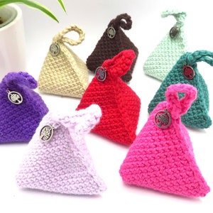 2 Cotton crochet lavender pouches | Lavender sachets | Natural home perfume | Stocking Stuffer Gift | Secret Santa Gift | Stocking Fillers