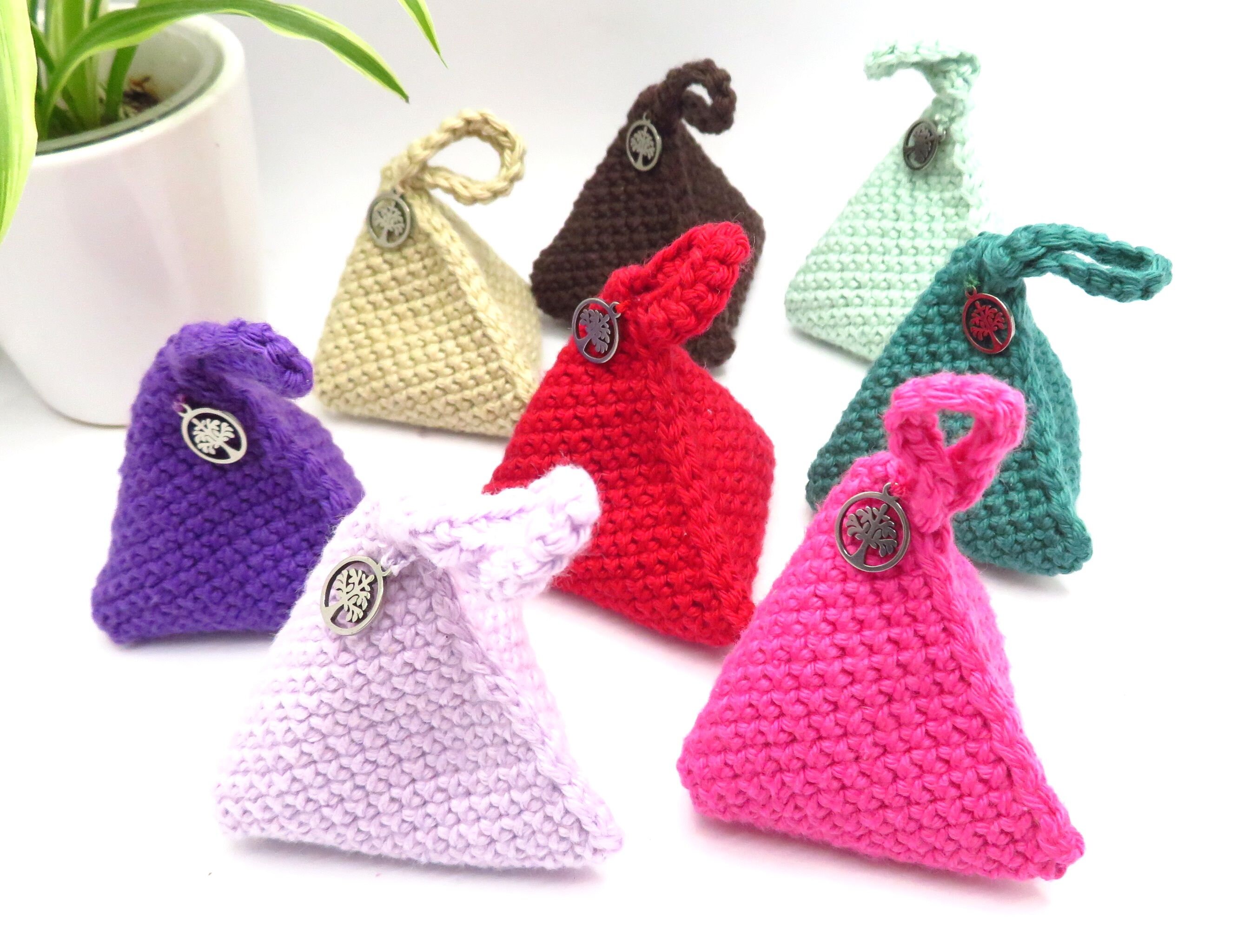 2 Pochette de Lavande en Coton Crochet | Sachet Lavande Parfum Masion Naturel