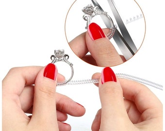 Ajusteur De Bague Invisible - Spiral Et Mousse EVA Pour Serrer Les Bagues Trop Larges
