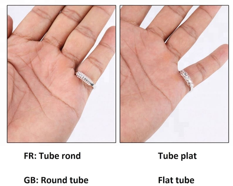 Ajusteur de taille de bague Réducteur de taille de bague Ajusteur de bague en spiral Réducteur de bague 4 tailles disponibles image 4