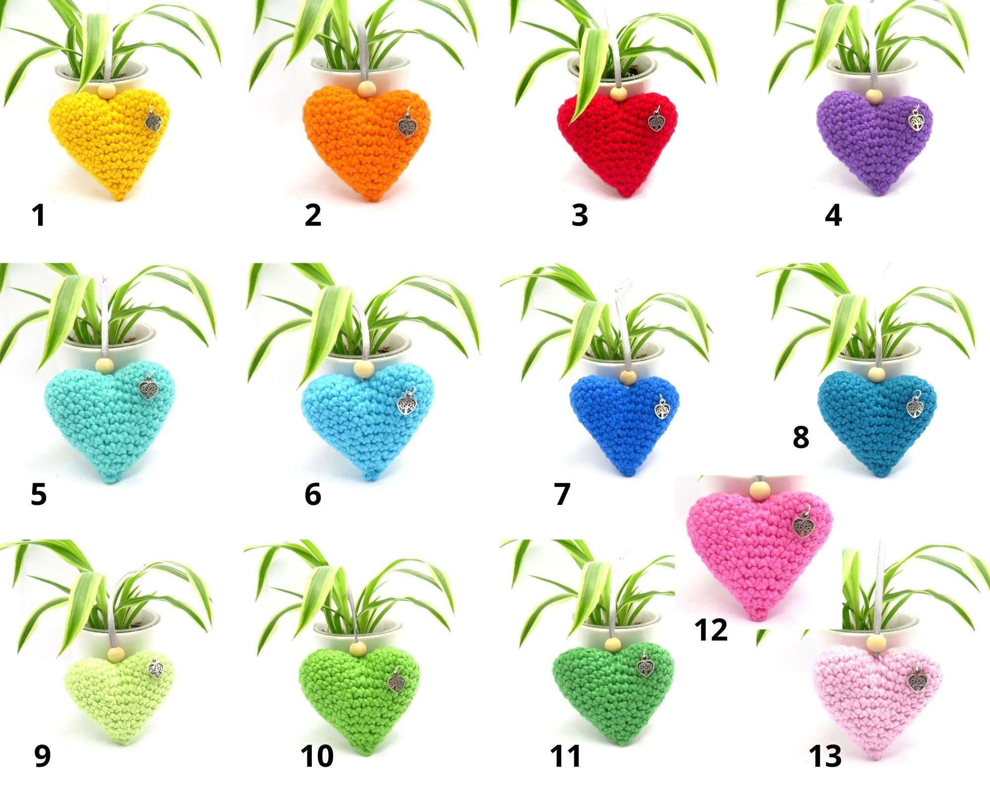 Sachet à cœur de lavande au crochet Pochette de Lavande Etsy France