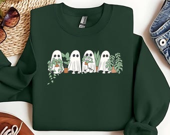 Adorable Planty Ghosts SVG Digital Download for Sublimation, Cricut, and Silhouette for Custom Shirts and Hoodies, Tote Bags, Graphic Design