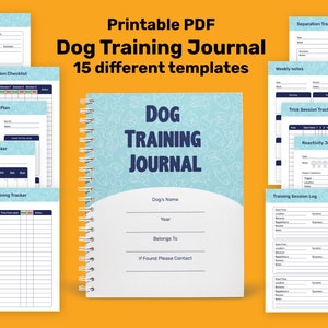 Printable A4 Dog Training Journal