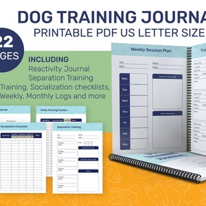 Printable US Letter Sized Dog Training Journal