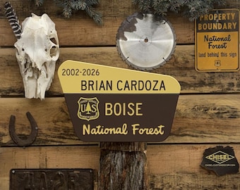 Letrero de carrera del Servicio Forestal personalizado