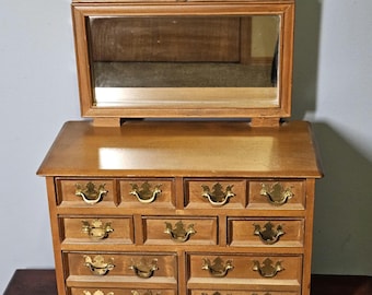 Vintage Jewelry Box with Mirror