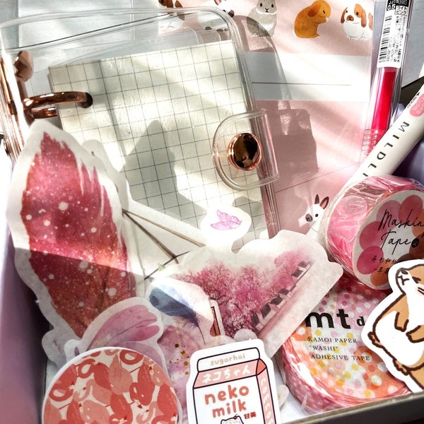 Briefpapier Mystery Box! Stickers, notitieblokken, washi-tape, pennen, gummen, kawaii Japanse items, Koreaans en Chinees briefpapier en meer!