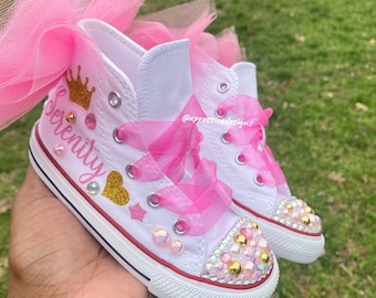 Princess converse| custom converse| personalized princess converse