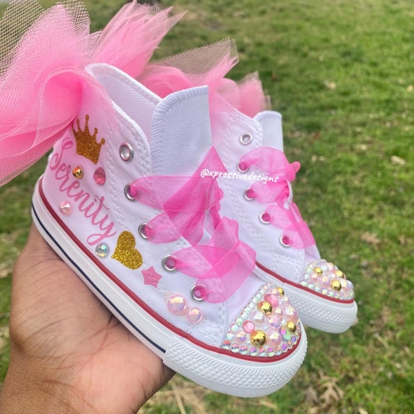 Princess converse| custom converse| personalized princess converse