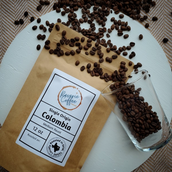 Colombian Fresh Roasted Coffee Beans || Colombia || Roasted in DFW Texas || Whole Bean || Freshly Ground