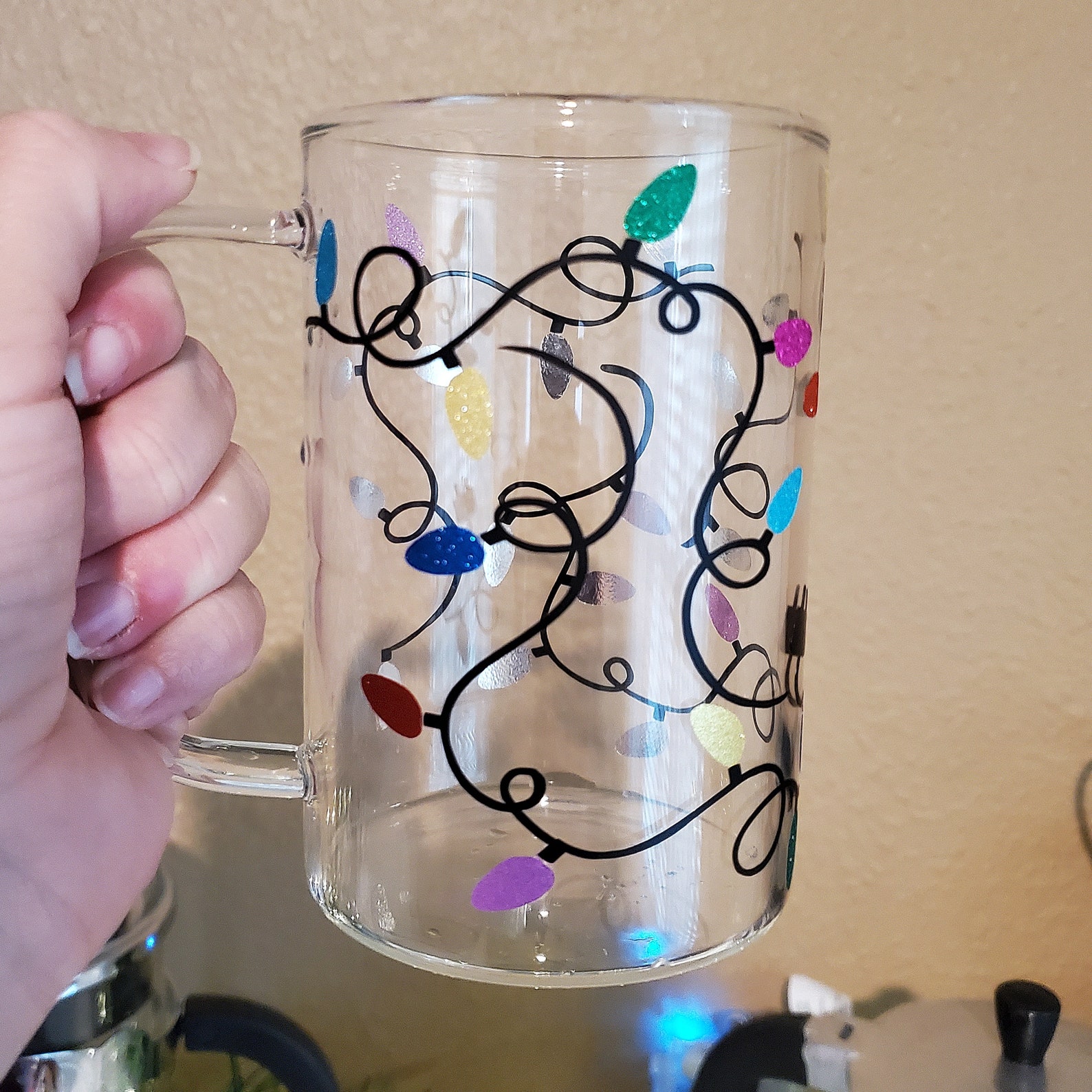 Sun's Tea Ultra Clear Glass Tea Mug | Coffee Mug 16 Oz