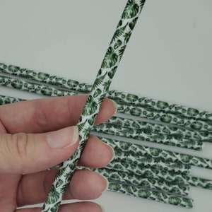 Jungle Leaves Straw, Reusable 9 inch Straw, Jungle Theme Baby Shower, Baby Shower, Plant Lover Gift, Plastic Straw