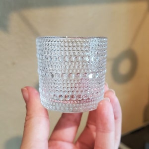 Bubble Espresso Shot Glass, 2.2 oz glass cup, trendy beaded cup