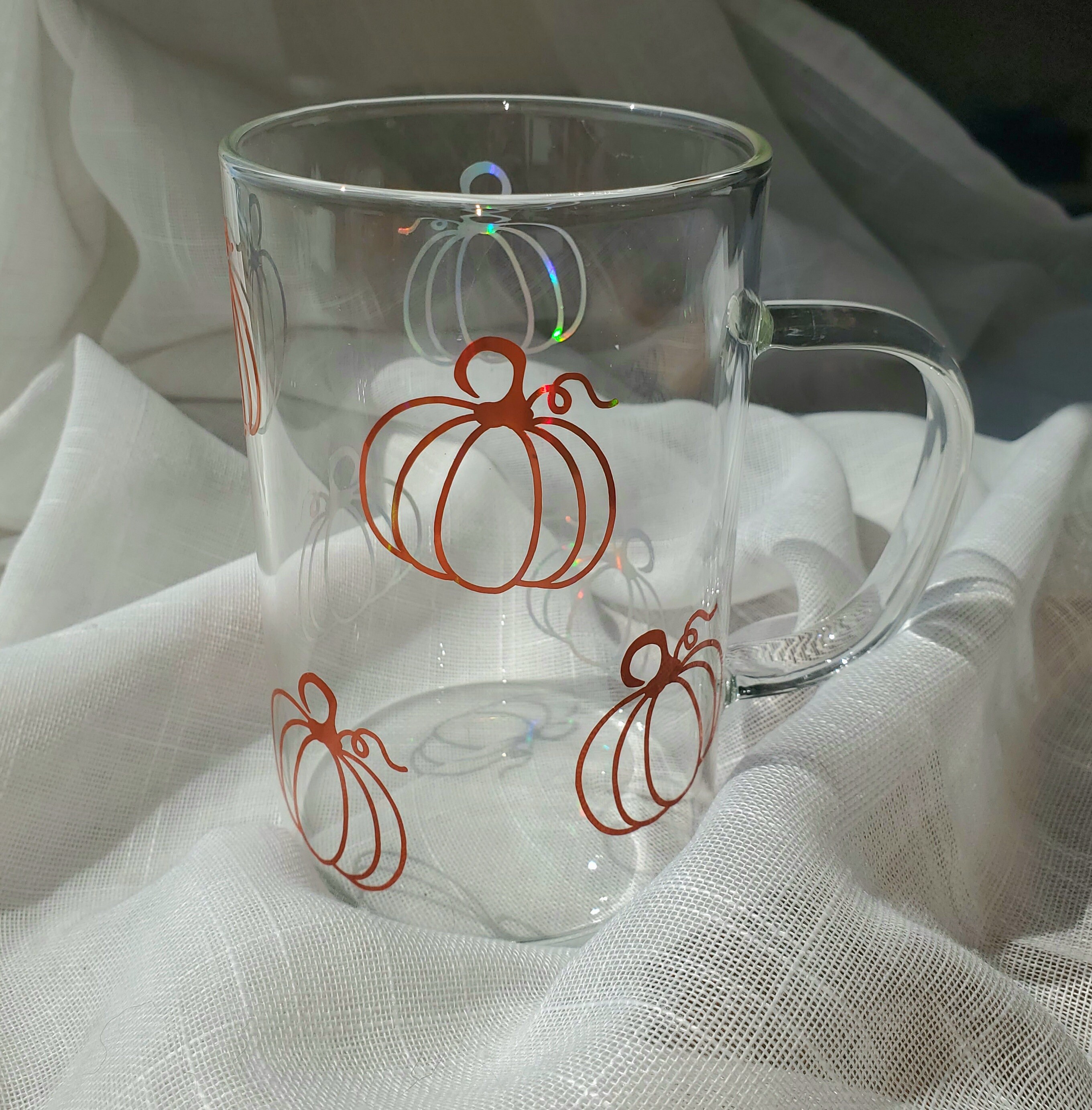 Libbey Robusta Glass Mugs, Set of 4,13 ounce: Glass Coffee Cups:  Coffee Cups & Mugs
