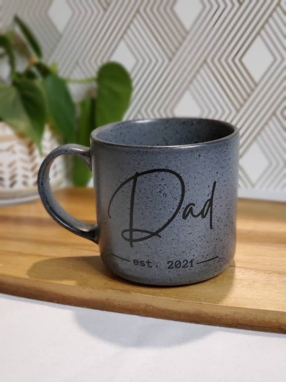 Dad Coffee Cup Dad Mug Dad Established 2022 2023 New Dad | Etsy
