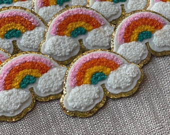Self-Adhesive Rainbow Patch-Rainbow Sticker-Chenille Patches-Pride stickers-Pride Month-asexual pride