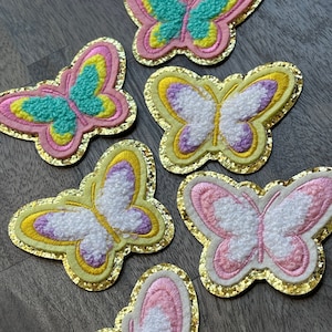 Iron-on Butterfly Patch- Chenille Patches