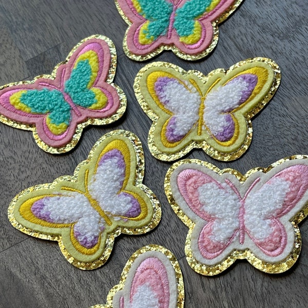 Iron-on Butterfly Patch- Chenille Patches