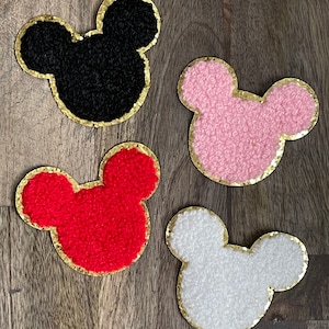 Toppa termoadesiva - Toppe Disney - Topolino - Minnie - Regali Disney - Toppa in ciniglia - Giacca Disney - Borsa Disney