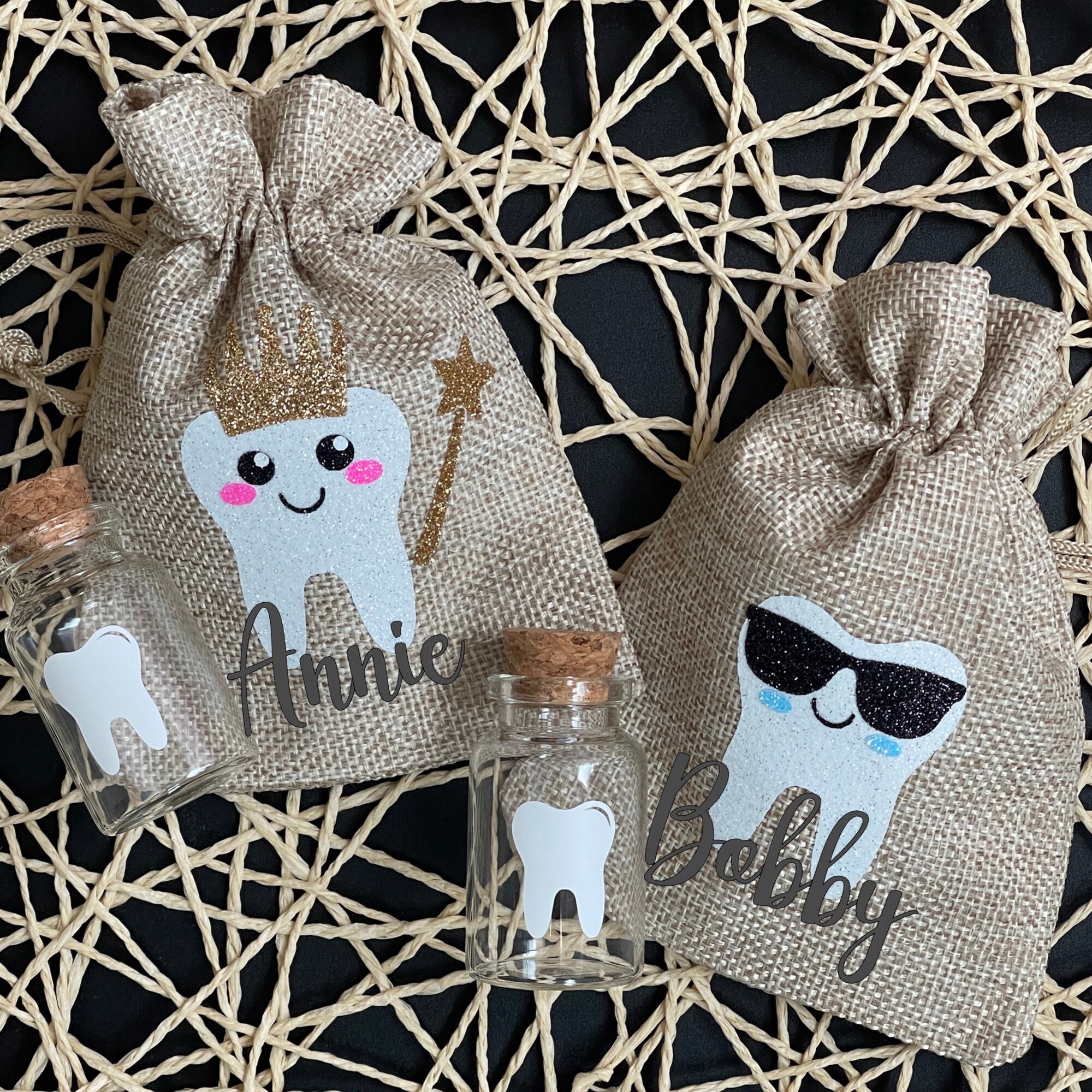 Personalized Tooth Fairy Bag, Tooth Fairy Pillow, Christmas Gift, Tooth