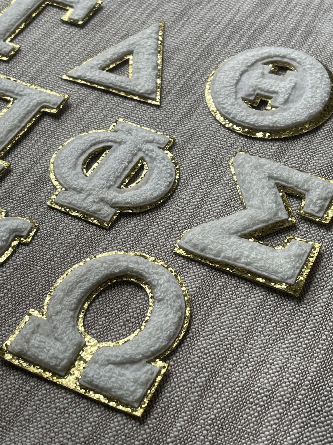 Iron on Greek Letterspreppychenille Patchsorority Greek Etsy