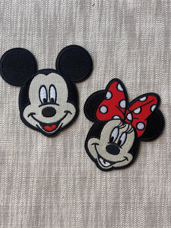 Disney Christmas Mickey Minnie Mouse Iron on Patches for Clothing