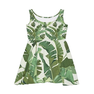 green banana leaf dress Banana Leaf Print Long Cotton Dress Online MEDIUM main image 1